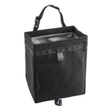 GXDRTUN Collapsible Waterproof Car Trash Bag, Universal‑Fit Black Automotive Garbage Bin, Portable Hanging Auto Waste Storage Organizer for Vehicle Interior(2Pack)