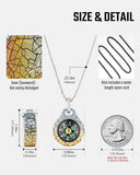 MecArmy Mini Titanium/Brass Compass, Waterproof IPX5 Pocket Compass for Hiking & Survival, Keychain & Necklace Gifts for Men & Women, Ideal Graduation & Outdoor Adventure Present