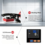Ball Heat Press Printing Machine,600W Adjustable Temp & Time