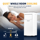 Newair 10,000 BTU Portable Air Conditioner (6,000 BTU DOE), Compact AC Design with Easy Setup Window Venting Kit, Self-Evaporative System