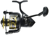 PENN Battle III Spinning Inshore Fishing Reel, HT-100 Front Drag, max of 15lb | 6.8kg, Made with Sturdy All-Aluminum Composition for Durability,Black/Gold