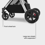 Mompush Ultimate2 Full-Size Stroller, Reversible Seat, Infant to Toddler