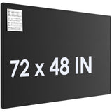 MaxGear Extra Large Bulletin Board 72" x 48", Foldable Felt Board Vision Board Supplies, Cork Board for Office, Home, School, Small Pin Boards for Walls Decorative Display Board Black