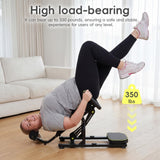 Hiborth Mini Inversion Table, Spinal Decompression Machine for Back Pain Relief, 330 lbs Weight Capacity, Foldable Back Stretcher for Home Gym, Inversion Equipment for Full Body Relaxation Black