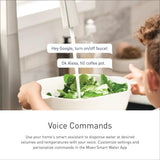 Moen 7622EVSRS Cia Smart Faucet Touchless Pull Down Sprayer Kitchen Faucet with Voice Control and Power Boost, Includes Optional Chrome Accents, Spot Resist Stainless