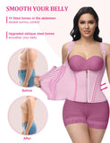 SHAPSHE Waist Trainer for Women, Tummy Control Sports Girdle, Workout Body Shaper with Adjustable Shoulder Strap