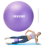 jjshund Pilates Ball, 9,8 Inch Small Exercise Ball Mini Yoga Ball, Soft Workout Ball for Home Gym Yoga, Pilates, Core Training, Workout, Balance, Stability jjshund