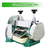 Manual Sugarcane Juicer, Sugarcane Press, 3 Stainless Steel Rollers, 330lb/h Output, 2.4" Inlet, Sugar Cane Juice Extractor Squeezer for Home Commercial INTBUYING