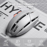 LOFREE Hypace Ultra-Lightweight Wireless Gaming Mouse, 47g, PAW3950 Sensor, 40K DPI, 8K Polling Rate, Mg Alloy Frame, Tri-Mode(Bluetooth/2.4GHz/Wired), 100Hrs Battery for PC/Mac (Jet Black)