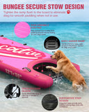 NACATIN Inflatable Stand Up Paddle Board - Premium SUP Board with Dog Ramp Kit, Complete SUP Set Paddle Boards for Adults with Single/Double Paddle, Kayak Seat, Suitable for Paddle Boarding with Dog