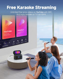 Ikarao Karaoke Machine for Adults, with Lyrics Display, 10.1" Screen, 280W, 2+2 Channel, 2 Wireless Microphone, Autotune EQ, Self-Charging, Portable Home Karaoke System with KaraFun Prime, HDMI for TV