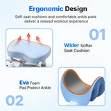 MERACH Split Machine, Stretching Equipment for Flexibility, 180° Leg Stretcher with 6-Level Length Adjustment & Comfortable Pad, Home Stretch Machine for Dance, Gymnastics, 300lbs Capacity (Blue)