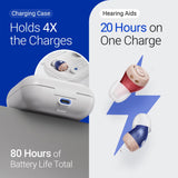 Oricle Standard 2.0 Hearing Aids for Seniors - Oricle Hearing Aids for Adults with Advanced Noise Cancellation - Easy Volume Control with Portable Charging Case