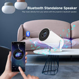 Mini Projector with WiFi & Bluetooth, SUMTAB 2026 Upgraded Portable Projector, 1080P & 4K Support Video Projector, Smart Projector for Home Outdoor, Compatible with iOS/Android/Windows