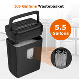 12-Sheet Paper Shredder for Home Office Use, 10-Minute Cross Cut Shredder with 5.5 Gallons Bin, P-4 High Security Heavy Duty Office Shredder Shred CD/Credit Card(C243-A) bonsaii