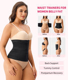 Gotoly Waist Trainer for Women Corset Shapewear Tummy Control Faja Body Shaper Postpartum Segmented Waist Cincher(Black,Small)