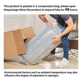 Wingback Rocking Chair Cushion with Neck Pillow High-Density Foam Indoor Rocker Pads with Non-Slip Bottom