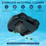 Garvee Cordless Robotic Pool Vacuum Cleaner with 130-Min Runtime, Self-Parking Technology for Above-Ground Pools up to 860 Sq.Ft, Efficient Filtration & Portable Design