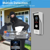 ANJIELO SMART Wired Video Intercom System,10 Inch Touch Monitor with 1080P HD Doorbell Camera,Apartment Door Phone Kit,Support Motion Detechtion RFID Card Unlocking for Home (2 doorbell + 4 Monitor)