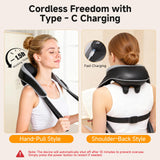 Senluyi 6D Neck Massager for Pain Relief Deep Tissue, Kneading Shiatsu Neck and Shoulder Massager with Heat,Cordless Massager for Back and Shoulder Pain, Mothers Day Gifts for Women Fathers Day Men