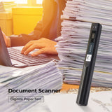 Portable Scanner, Photo Scanner for A4 Documents Pictures Pages Texts in 900 Dpi, Flat Scanning, Include 16G SD Card MUNBYN