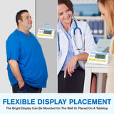 Helsevesen Professional Medical Bariatric Scale, 660 lb/300 kg Capacity, Wireless Digital Bathroom Scales, Low-Profile Heavy Duty Bariatric Scale with Anti-Slip Rubber Mat (DR660WL)