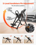 VEVOR Inversion Table, 300 lbs Capacity Heavy Duty Back Inverter Stretcher, Inverted Table with Stable Structure, Dual-Roller Locking, Decompression Tables for Shoulders, Neck, Back, Knees