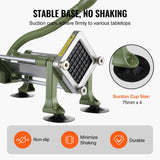 VEVOR French Fry Cutter, Potato Slicer with 1/2-Inch Stainless Steel Blade, Manual Potato Cutter Chopper with Suction Cups, Great for Potato, French Fries, Cucumber, Vegetables, Carrot
