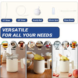4 in 1 Adult Sippy Cup with Straw Spill-Proof & 2 Lids, Anti-Choke Stainless Steel Straw Sippy Cup for the Elderly & Disabled Patients, Great for Water, Coffee & Soup, Health & Household Essentials