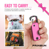 Pink Folding Pocket Knife Gifts for Women - Stocking Stuffers for Women, Small Multitool Box Cutter with 1.5inch Blade - Christmas Birthday Gifts - Edc Keychain Gadgets for Hiking, Camping, Fishing