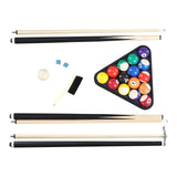 Hathaway Augusta 8 Foot Pool Table with Complete Accessories – Classic Full Size Billiard Table for Home Use – Classic Ball and Claw Legs, Inlaid Sights, K-66 Cushions – Mahogany Finish with Red Felt
