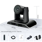 Conference Camera 3X Optical Zoom 1080P 60FPS Wide View Angel Conference Room PTZ Camera USB3.0/HDMI/RS485/RS232 Works Tenveo