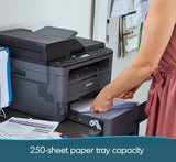 Brother DCP-L2550DW Monochrome Multifunction Laser Printer with Wireless Networking and Duplex Printing