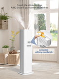 8L Smart Humidifiers for Bedroom Large Room, 2.1Gal Cool Mist Top Fill Diffuser Ambient Light, App & Remote Control, 3 Mist Modes, Quiet Humidifier for Home Office Plant (White)
