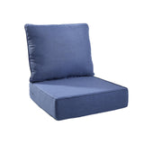 Jelwaly 6" Thick Outdoor Chair Cushions - 22"* 24" Patio Furniture Cushions with Water Resistant & Removable Cover