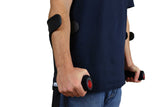 KMINA Forearm Crutches for Adults (x2 Units), Open Cuff, Extra Comfort with Hand Grip and Wide Tip, Adjustable Height, Aluminum, Orthopedic, Made in Europe