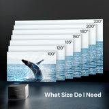 Valerion 220-inch Fixed Frame Projector Screen, 1.3 dB Gain, 80% PQE, 4K/8K Ultra HD, 3D Wall Mount Projector Screen, Works with Long Throw, Short Throw & Ultra Short Throw Projectors