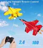 crohorizon RC Planes for Ages 14 Years and up,Remote Control Airplanes Toys for Teen,2CH Outdoor Foam RC Glider Fighter Jet for Teen and Adults Hobby Yellow