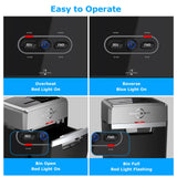 Heavy Duty Paper Shredder, 24-Sheet Cross-Cut Shredder, 40-Min Continuous Running Time, Commercial Grade Shredder for Office, 9-Gallon Big Basket, 55dB Super Quiet, P-4 High Security (S3105) BONSEN