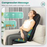 Neck Back Massager with Heat, Massage Chair Pad with Compression, Full Body Chair Seat Massager for Neck, Back and Shoulders, Gifts for Men, Women Snailax