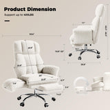 Big and Tall Office Chair, Flip Armrests for Pets & Cross Legged Sitting
