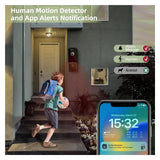FMDARJXWHCP Wireless WiFi Video Doorbell Camera PIR Human Detection Cloud