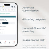 Lexie B3 OTC Hearing Aids Powered by Bose Sound Technology for Superior Speech Clarity - Rechargeable, Customizable, Universal Bluetooth Streaming - Receiver-in-Canal-Style Plus Lexie Expert Support