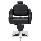 BarberPub Classic Recliner Leathern Barber Chair Antique Heavy Duty Hair Spa Salon Styling Beauty Equipment 3125