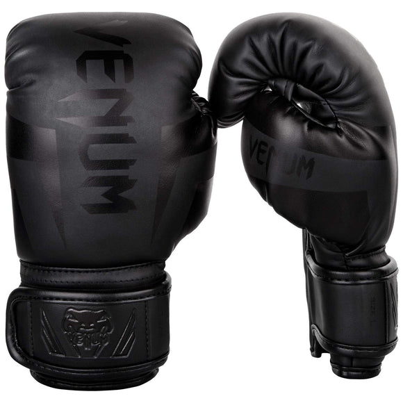 Venum Kids Elite Boxing Gloves-Matte/Black Venum