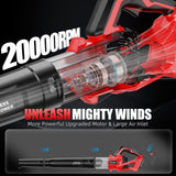 600 CFM Cordless Leaf Blower Compatible with Milwaukee 18V M18 Battery,150 MPH Ultra Lightweight Leaf Blower for Lawn Care&Driveway Cleaning, Handheld Battery Powered Blower with Turbo Mode, Tool Only
