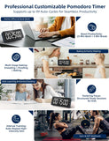 MeesMeek 7.8" Digital Kitchen Timer with Large LED Display, Magnetic Rechargeable Countdown Timer, 5 Alarms & 4 Volume Levels, 99H Count Up/Down Timer for Cooking, Classroom & Study