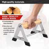 Mochantum Push Up Bar - Heavy-Duty Stainless Steel Pushup Stands with Non-Slip Base, 500LB Capacity, Portable Home Gym Equipment,White