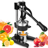 YDXHXH Manual Cast Iron Juicer with Stainless Steel Cup -Heavy-Duty Lemon Squeezer for Maximum Juice Yield & Effortless Cleaning Dishwasher Safe Ideal for Home Kitchens, Restaurants & Lemonade Stands