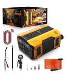 maXpeedingrods 12V 4-Cylinder On Board Air Compressor Kit 200 PSI, Heavy Duty Truck Tire Inflator Built-In 0.6L Air Tank, Dual Cooling Fans, Off-Road Air Compressor Kit for Truck, Jeep, Pickup, SUV